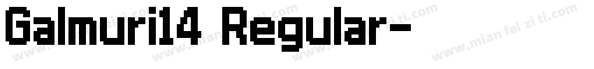Galmuri14 Regular字体转换